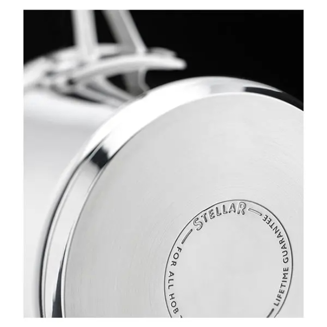Stellar 7000 3 Piece Saucepan Set - Steel | S7A1 - Image 3