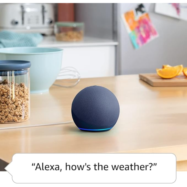 Amazon Echo Dot Bluetooth/WIFI Smart Speaker - Charcoal | ECHODOTCHARCOAL - Image 3