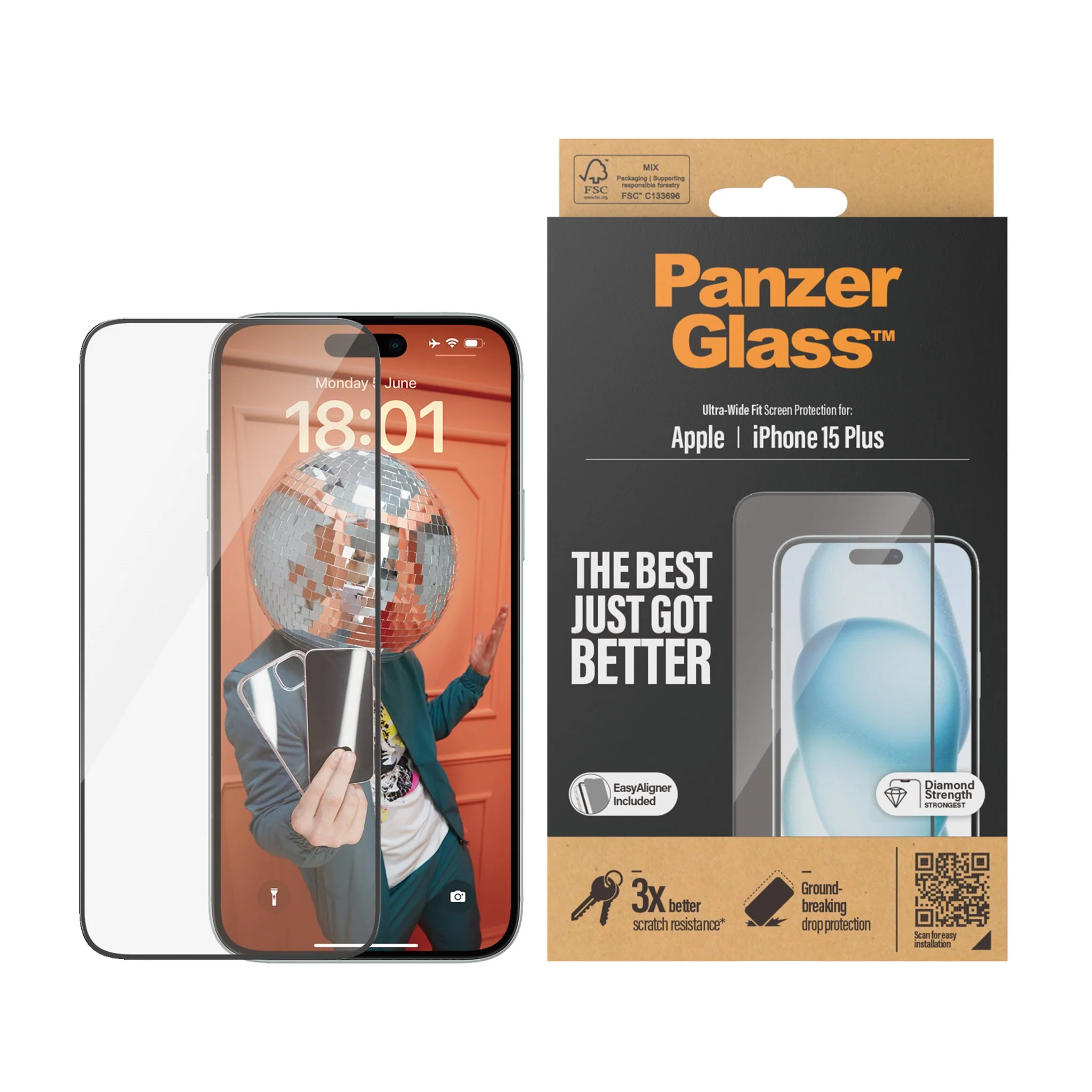 Panzer iPhone 15 Plus Screen Protector | 2811 - Image 3