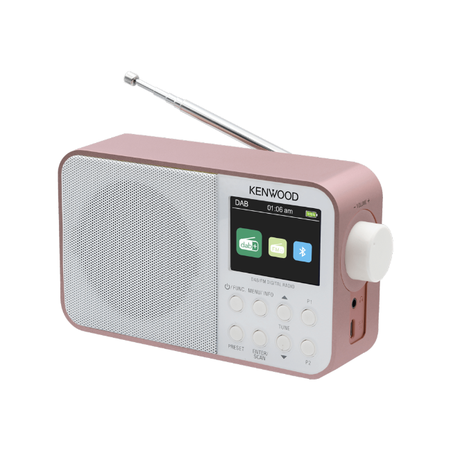 Kenwood DAB + Portable Radio - Rose Gold | CR-M30DAB-R - Image 3