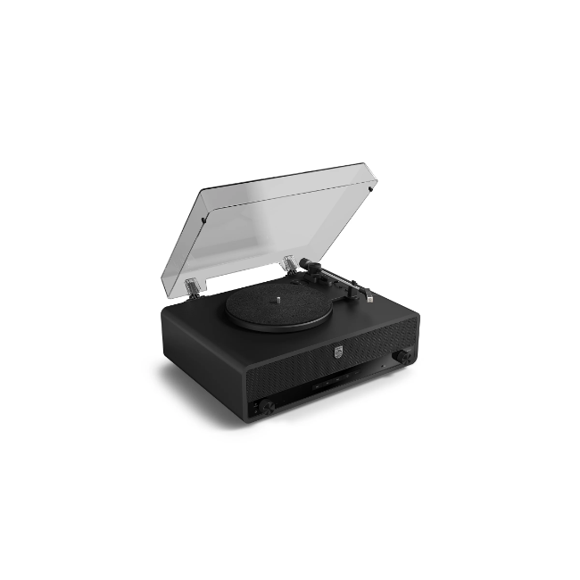 Philips Century 'The Stevie' Record Player/ Turntable - Black | TAV3000B-10 - Image 2