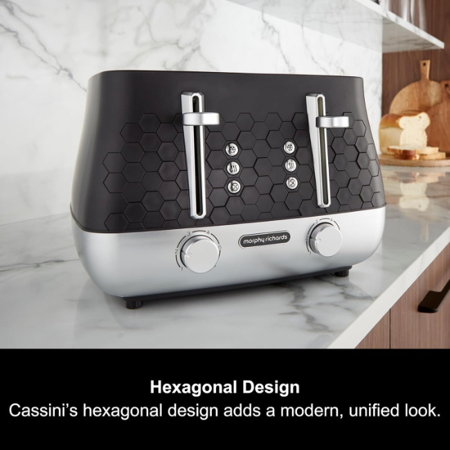 Morphy Richards Cassini 4 Slice Toaster | Moonless Night Black | 243020 - Image 2