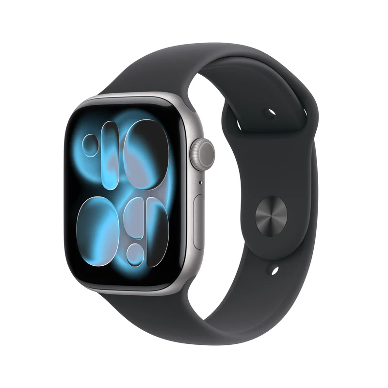 Apple Watch Series 11 GPS 46MM Space Grey Aluminium Case with Black Sport Band - M/L | MEV44MP/A