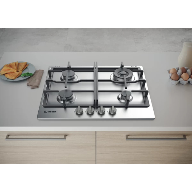 Indesit 4 Burner Gas Hob | THP 641 W/IX/I - Image 3