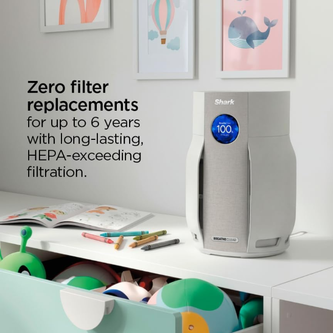 Shark BreatheClear with NeverChange6 Air Purifier | Dove | HP162UK - Image 5