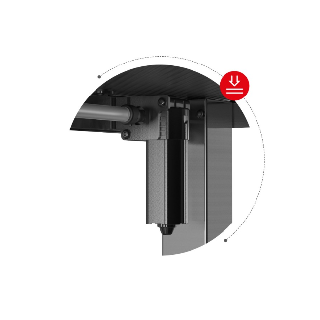 Huzaro LED Gaming Desk RGB - Black | HERO8.2-RGB - Image 4