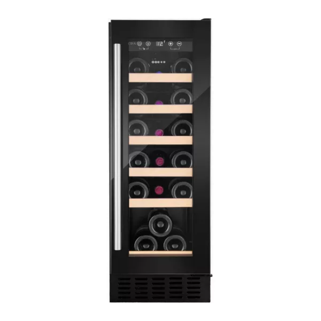 CDA 30cm Freestanding / Under Counter Slimline Wine Cooler - Black | CFWC304BL
