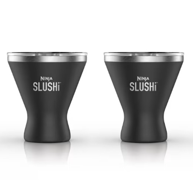 Ninja SLUSHi Insulated Cocktail Cup 2 Pack | Black | XSKMRG2BKEUK