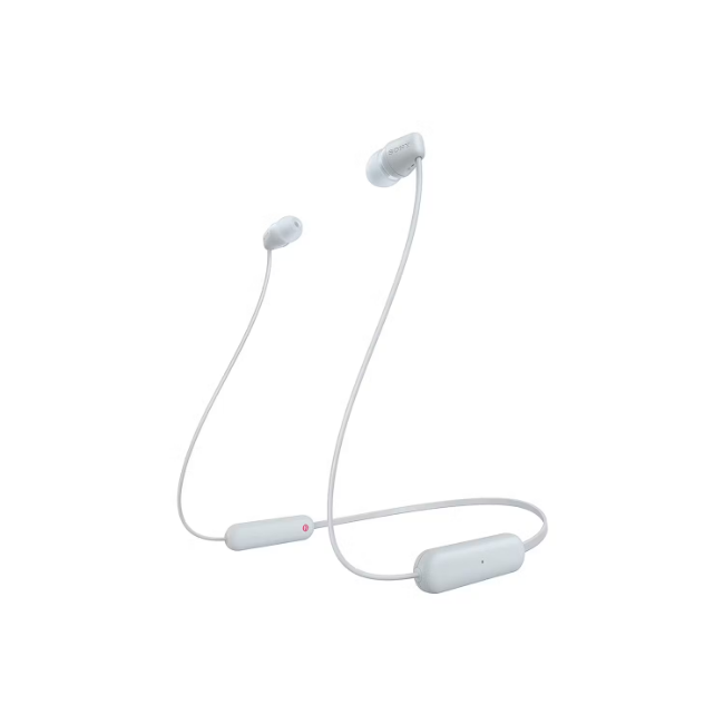 Sony In-Ear Wireless Looped Headphones - White | WIC100W.CE7 Sony In-Ear Wireless Looped Headphones - White | WIC100W.CE7