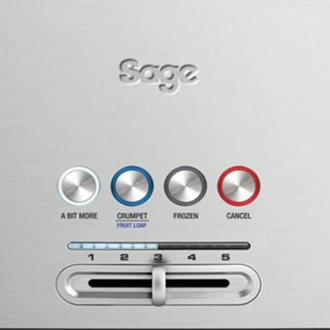 Sage 'A Bit More' 4 Slice Toaster - Stainless Steel | BTA730UK - Image 3 Sage 'A Bit More' 4 Slice Toaster - Stainless Steel | BTA730UK - Image 3