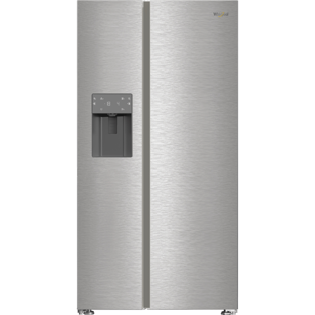 Whirlpool Side By Side Fridge Freezer Plumbed - Inox  | WHG26573WX4UK