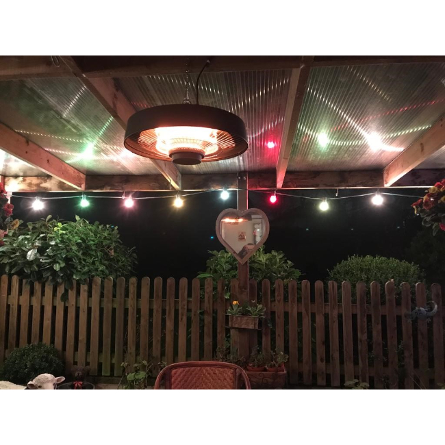 Sahara 2000W Electric Hanging Electric Patio Heater | E2000HIR - Image 5