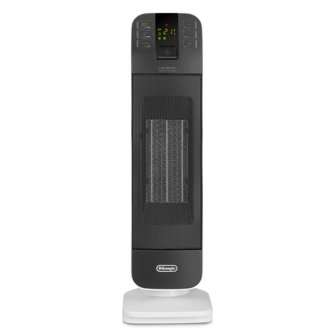 Delonghi Bend Line Ceramic Fan Heater - Black | HFX65V20
