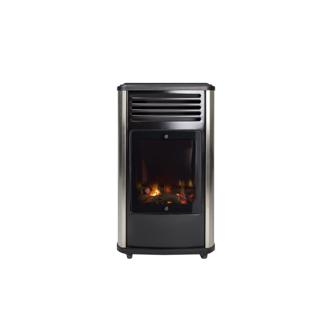 Sahara Manhattan Portable Gas Heater - Black and Silver | MAHNIR-BK Sahara Manhattan Portable Gas Heater - Black and Silver | MAHNIR-BK