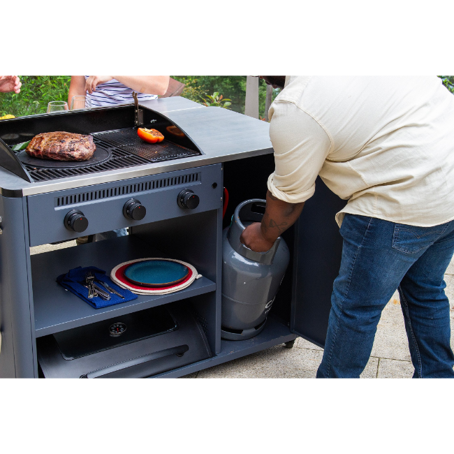 Sahara Arke 3 Burner Gas BBQ -  Grey | ARKEIR - Image 7