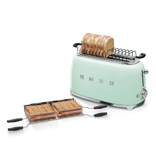 Smeg 4 Slice Toaster - Pastel Green | TSF02PGUK - Image 3