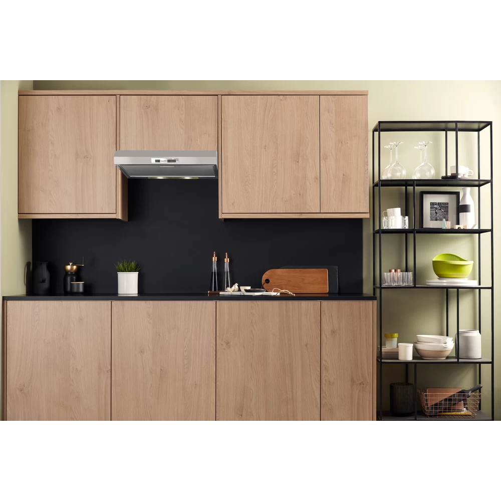 Hotpoint Integrated Cooker Hood - Silver |  PSLMO 65F LS X - Image 3