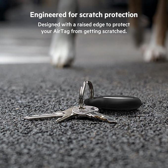 Belkin Secure Apple Air Tag Case with Key Ring - Black | F8W973BTBLK - Image 4