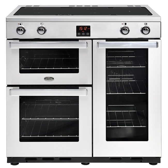 Belling Cookcentre 90cm Range Cooker with Induction Hob 90EI - Stainless Steel Belling Cookcentre 90cm Range Cooker with Induction Hob 90EI - Stainless Steel