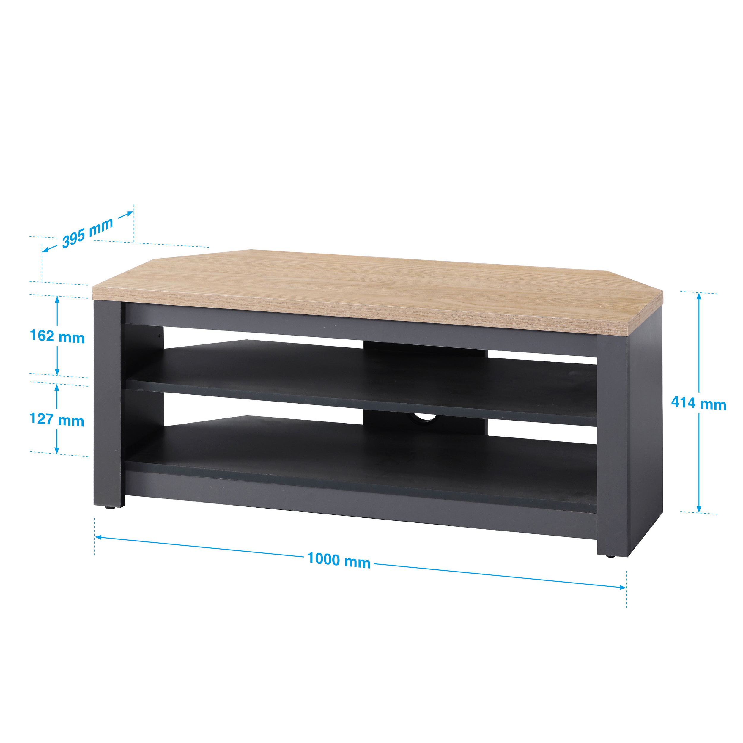 TTAP Memphis TV Stand 100cm - Grey | TVMP1000-GY - Image 4 TTAP Memphis TV Stand 100cm - Grey | TVMP1000-GY - Image 4