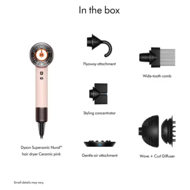 Dyson Nural Supersonic Hair Dryer Curly+Coily | Ceramic Pink/Rose Gold | 598976-01 - Image 3