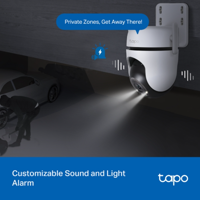 Tapo Outdoor 360° Security Wi-Fi Camera Pan/Tilt | C520WS - Image 9