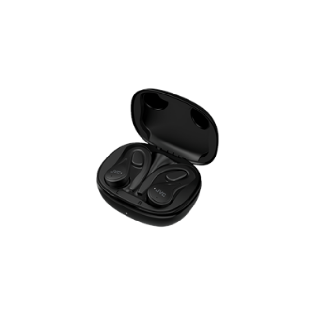 JVC Fitness True Wireless In-Ear Headphones with Ear Loop - Black | HAEC25TBU - Image 3 JVC Fitness True Wireless In-Ear Headphones with Ear Loop - Black | HAEC25TBU - Image 3