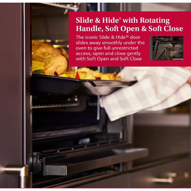 Neff N90 Built-In Single Oven with Added Steam function Oven with Slide'n'Hide - Black | B69VY7MY0 - Image 6