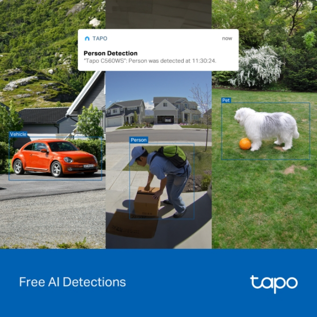 TP Link Tapo Home Security Camera|4k Pan /Tilt - White | TAPO-C560WS - Image 7