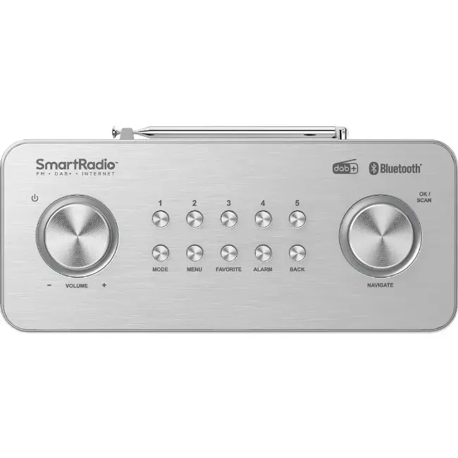 Kenwood Compact Smart Radio | Silver | CR-ST100S-S - Image 2