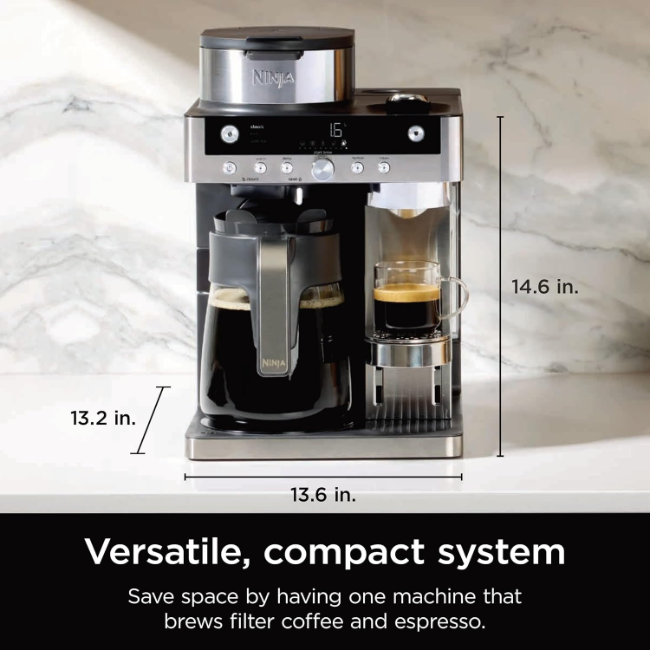 Ninja Prestige Dualbrew Coffee Machine | CFN802UK - Image 9 Ninja Prestige Dualbrew Coffee Machine | CFN802UK - Image 9