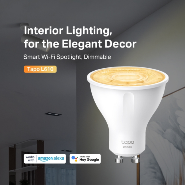 Tapo Smart Wi-Fi Spotlight Dimmable Bulb | TAPOL6102PK - Image 2