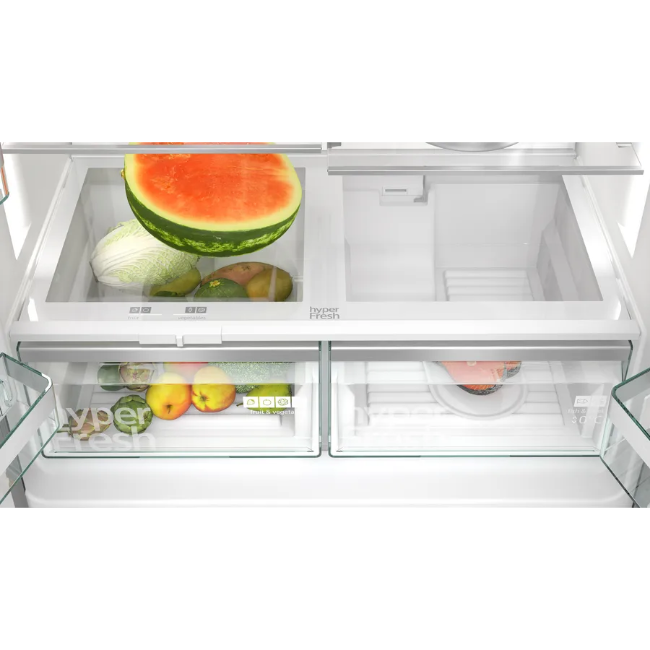 Siemens IQ700 French Door Fridge Freezer - Black/Inox | KF96DPXEA - Image 6