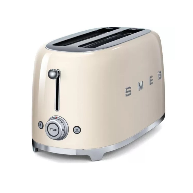 Smeg 50's Retro Style 4 Slice Toaster | Cream | TSF02CRUK