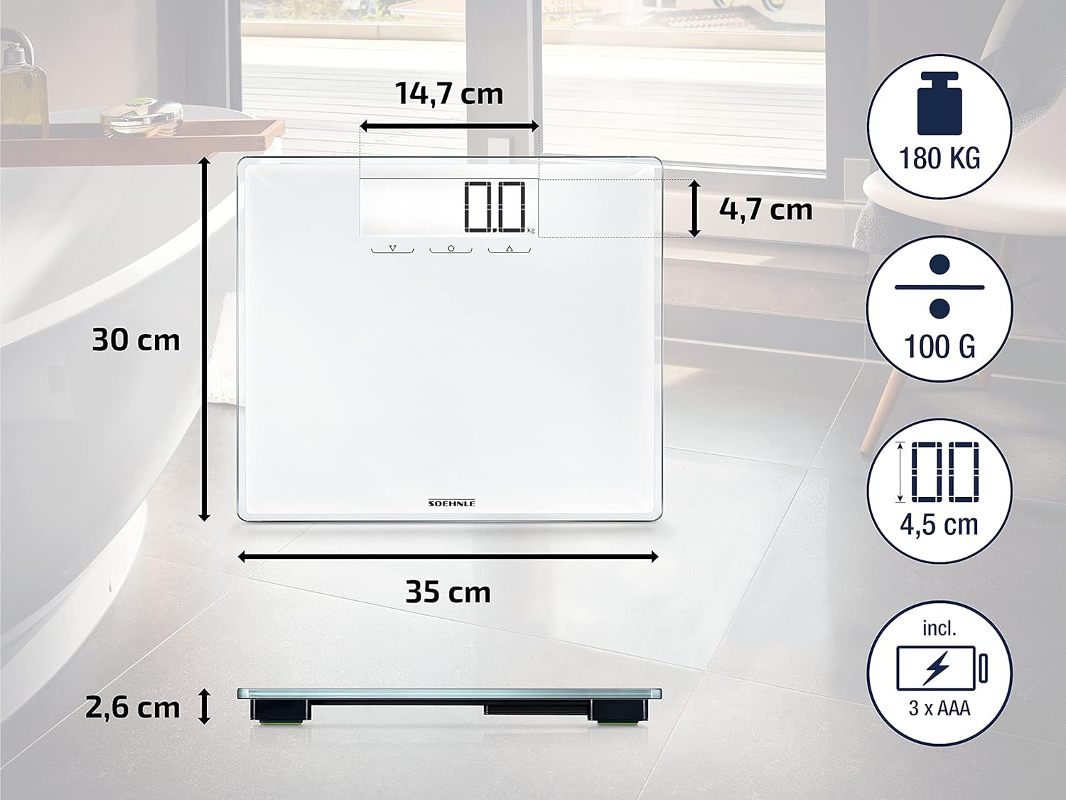 Soehnle Style Sense Multi 100 Weighing Scales | S263861 - Image 6