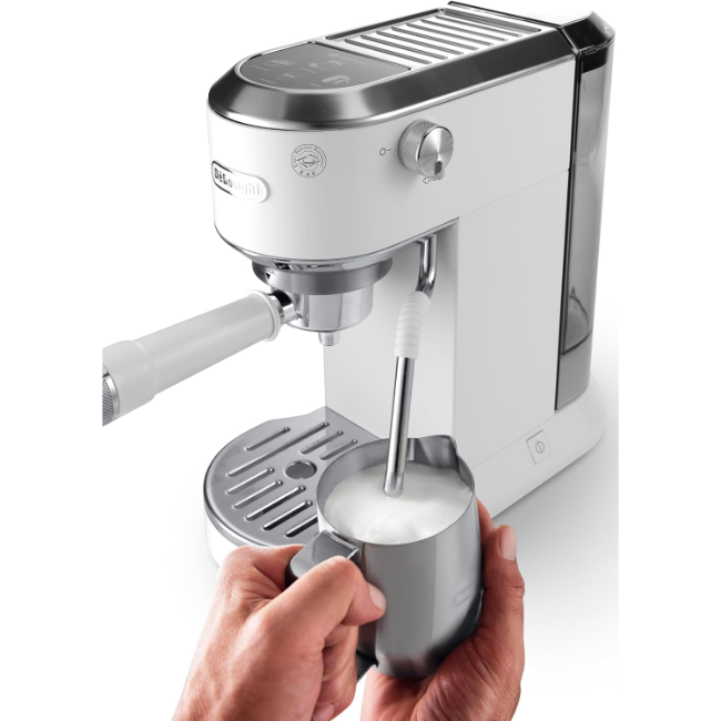 DeLonghi Dedica Duo Manual Coffee Maker | White | EC890.WI - Image 3