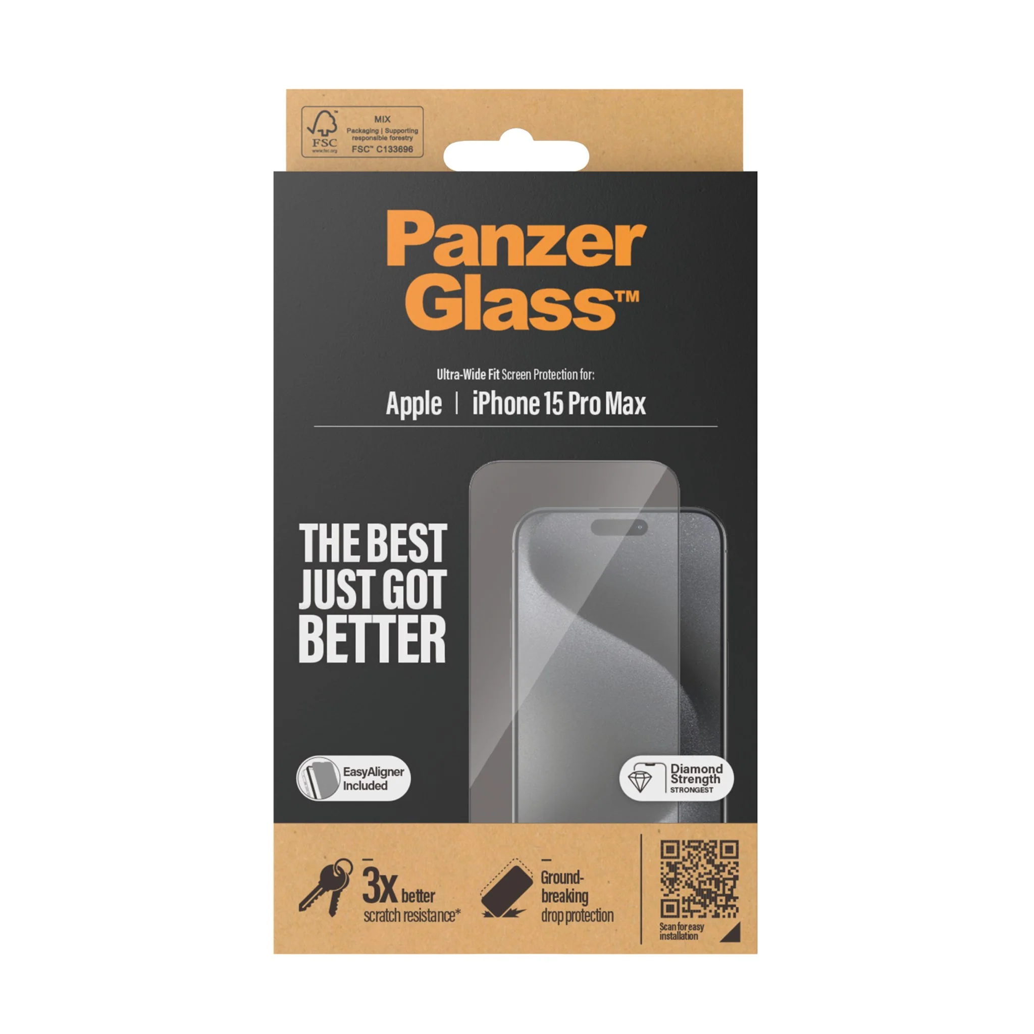 Panzer iPhone 15 Pro Max Screen Protection - 2812