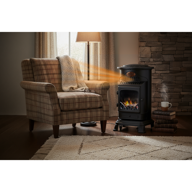 Sahara Provence Indoor Portable Gas Heater - Mist Grey | PROVIR-GR - Image 8