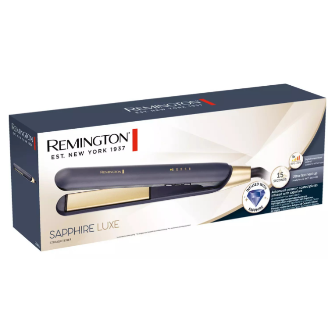 Remington Sapphire Luxe Hair Straightener | Deep Blue | S5805 - Image 5