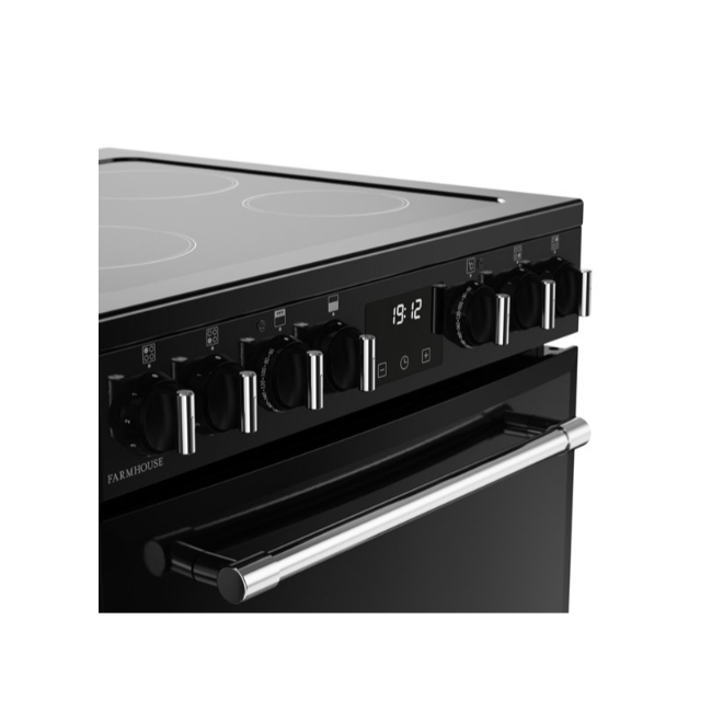 Belling 60cm Farmhouse Style Cooker - Black | FH60EBLK - Image 8