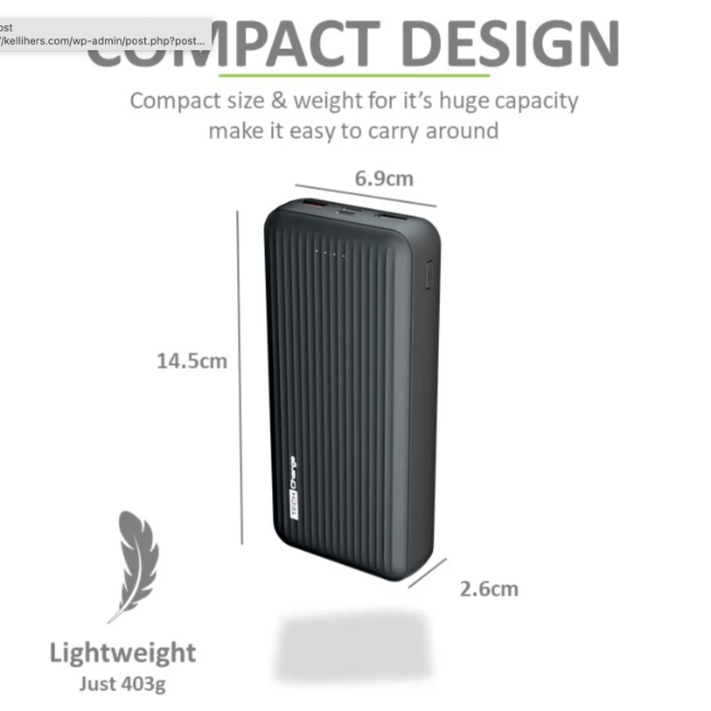 Tech Charge Super Fast 20000mAh Power Bank | TC1742 - Image 3