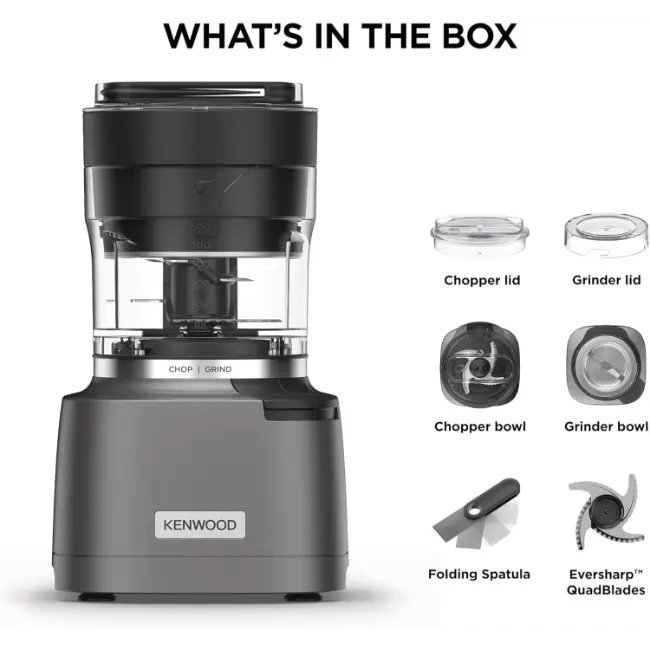 Kenwood Duo Prep 2-in-1 Chopper/Grinder | Black | CHP80.000BK - Image 5 Kenwood Duo Prep 2-in-1 Chopper/Grinder | Black | CHP80.000BK - Image 5
