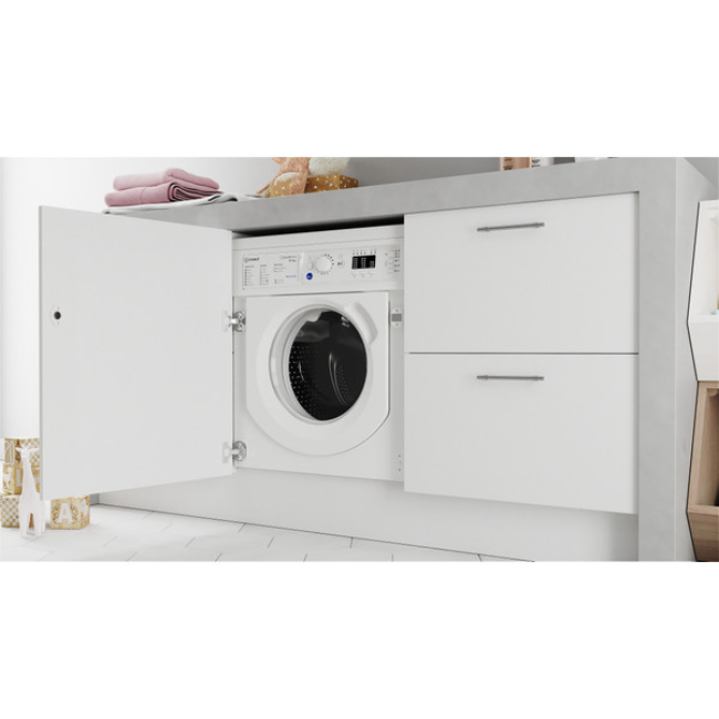 Indesit Push&Go Integrated Washer Dryer - White | BIWDIL861485UK - Image 6 Indesit Push&Go Integrated Washer Dryer - White | BIWDIL861485UK - Image 6