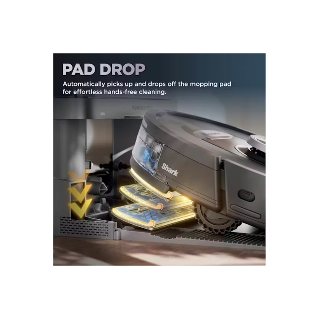 Shark PowerDetect NeverTouch 2-in-1 Self-Empty & Self-Refill Robot Vacuum & Mop - Black | RV2800YEUK - Image 5