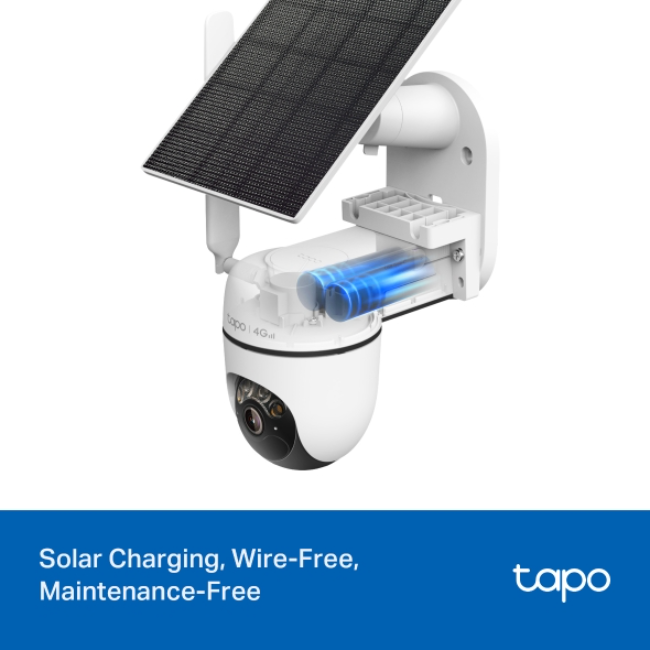TP-Link Tapo 4g Sim 2k Solar Security Camera Kit Pan/tilt - White | TAPO-C615GKIT - Image 4