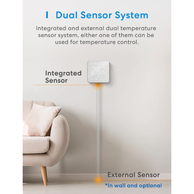 Meross Smart Wi-Fi Thermostat for Boiler/Water Heating System | MTS200BHK-EU - Image 4
