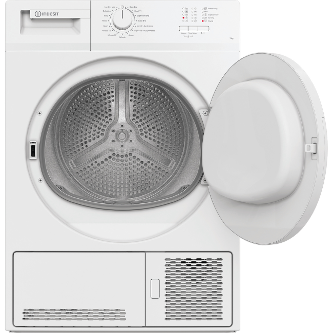 Indesit Condenser Dryer 8kg - White | CYDC82WWGLUK - Image 4 Indesit Condenser Dryer 8kg - White | CYDC82WWGLUK - Image 4