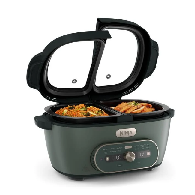Ninja MultiPot XL 12-in-1 DualZone Multicooker - Vista Green | MZ1001UKGN7
