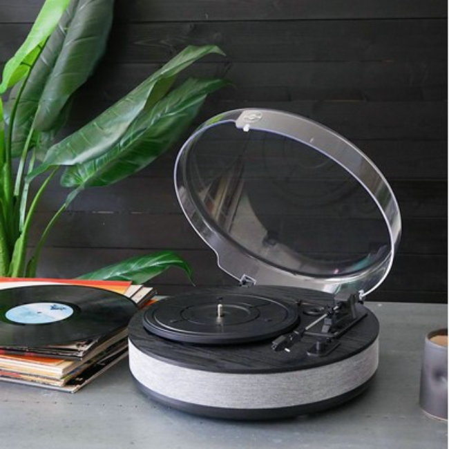 Steepletone Bluetooth Turntable  - Black | DISCGOBT - Image 3