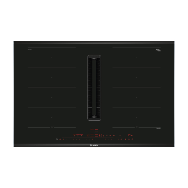 Bosch Serie 8 80cm Venting Hob Black Glass | PXX875D67E Bosch Serie 8 80cm Venting Hob Black Glass | PXX875D67E
